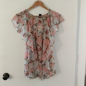 Floral print blouse